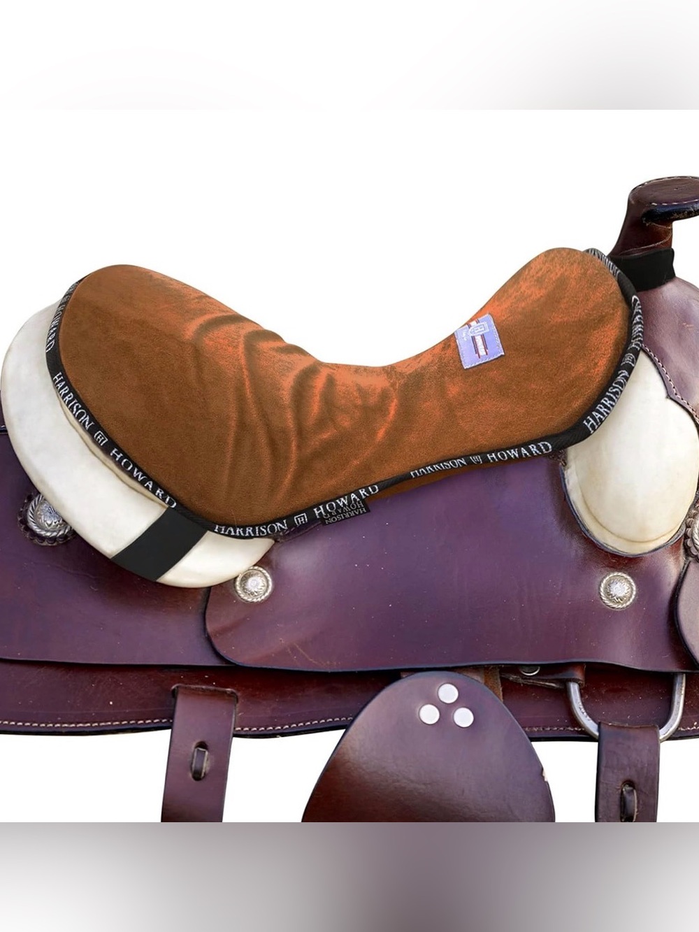 Harrison Howard Grip-Tech Trail Seat Saver Western Saddle Pad Brown NWT